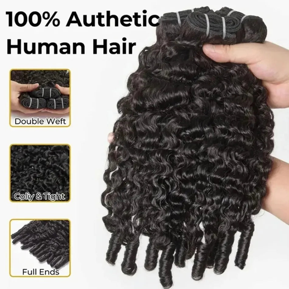 12A Burmese Curly Human Hair Bundles 100% Burmese Raw Human Hair Pixie Curls Raw Human Hair Extensions Unprocessed Human Hair