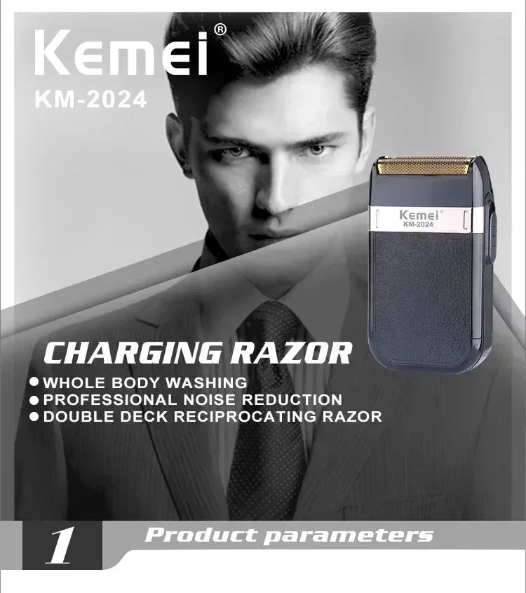 Kemei Hair Clippers Beard Clipper Rechargeable Men's Shaver Electric Hair Trimmer Kit Men KM-2628 KM-678 KM-2024 Hair Clipper