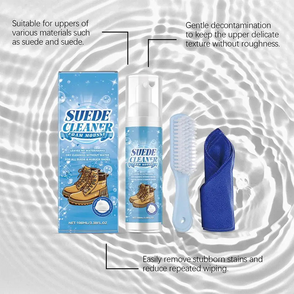 Cleaning Dirt Suede Cleaner Set Gentle Non-damaging Resists Fading Deformation Cleaner Set for All Suede Products Cleaner Set