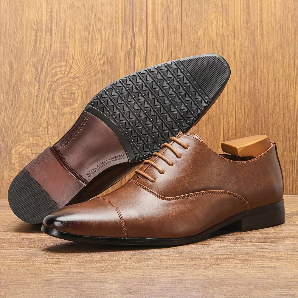 Leather Shoes For Men Gentleman'S Stylish Comfortable Business Formal Shoes Men