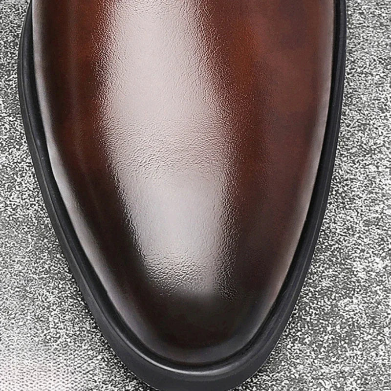 Red Sole Dress Shoes for Men Business Office Men Loafers Male Flats Driving Shoes Casual  Slip-On Wedding Leather Shoes