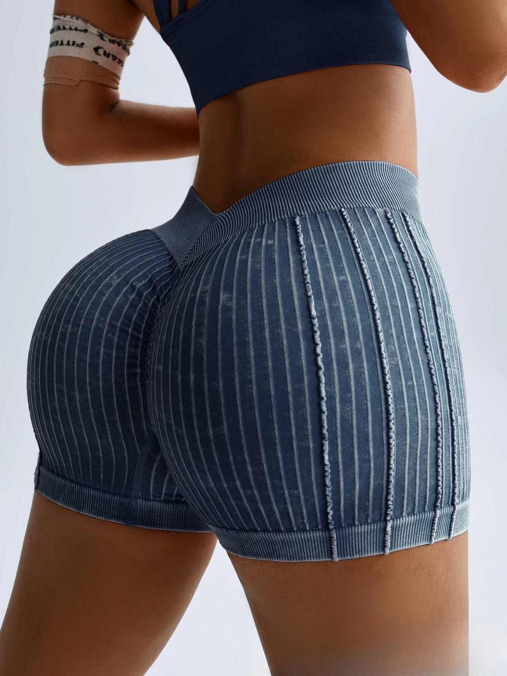 Woman Clothing Casual Shorts High Waist Ribbed Short Pants Outdoor Sports Shorts Female Yoga Fitness GYM Tights Running Trousers