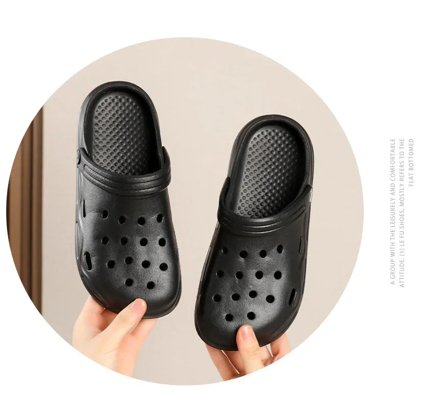 Fashion Sandals Waterproof Slippers Women men Shoes Summer Outdoor Slides Soft Sole Garden Shoes Indoor Nursing Clogs Sandals