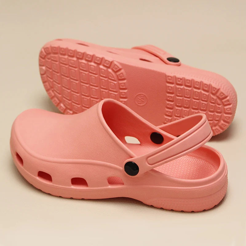 Professional Scrubs Clogs Ultra Light Nurse Work Shoes Anti Slip Pediatric Slippers Breathable Dentist Nursing Shoes 5X03-04