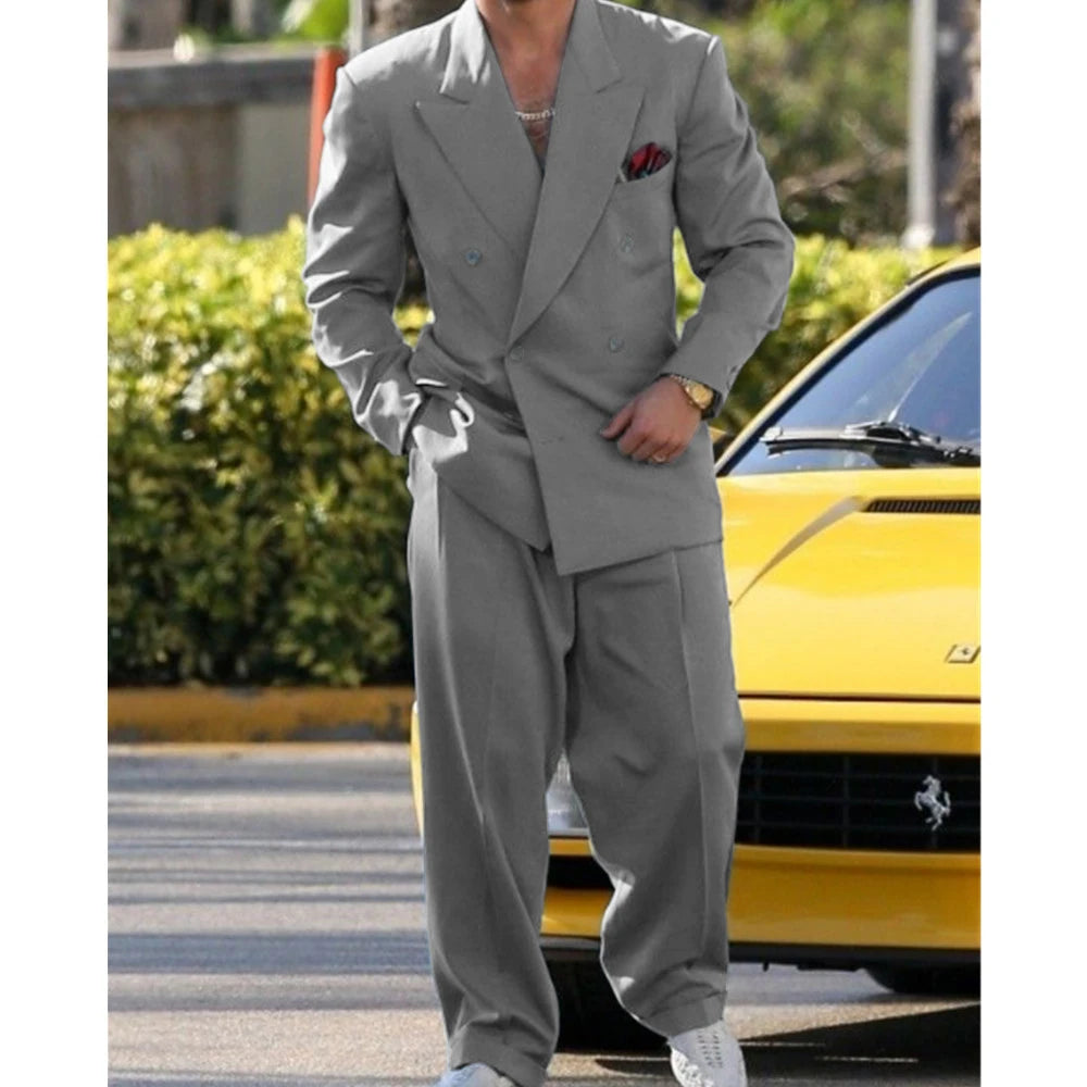 Man Formal Suits for Men Suit Set Wedding Luxury  Fashion Suit Dress  2 Piece Modern Men's Suits