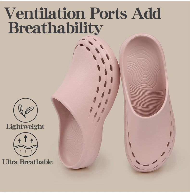 Nursing Scrub Clogs Medical Shoes Comfortable Anti-slip for Professionals Breathable Waterproof Hospital Work Clog X08
