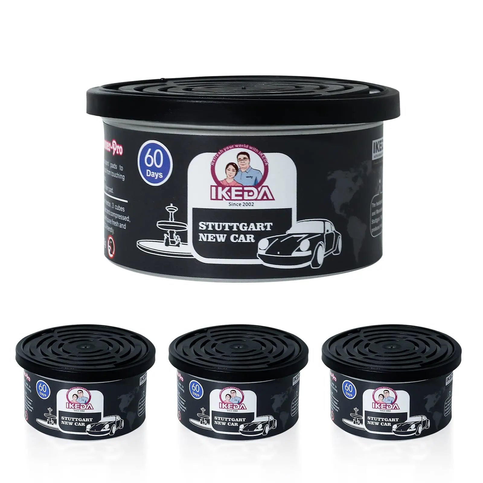 Car Air Fresheners:  Lemon Scent | Organic Cans | Odor Eliminator Essential | Long-Lasting | Strong Fragrance | For Home Closet