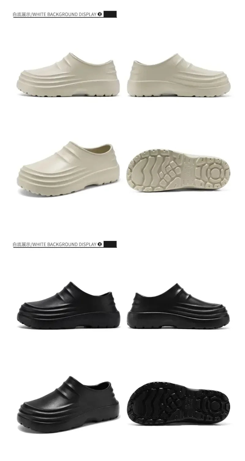 Women's and men's Waterproof Shoes for Summer Spring and Autumn Couple's Kitchen Chef Shoes Nurse Teacher work shoes Man Sandals
