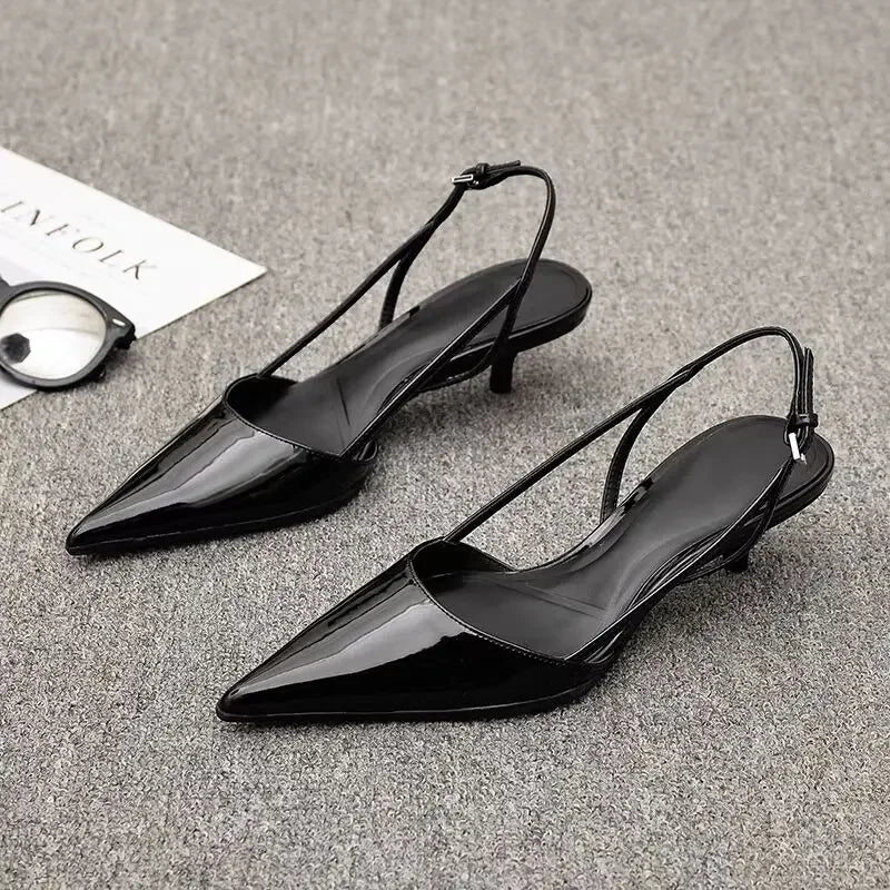 Women Pointed Toe High Heels Shoes Sandals 2024 Dress Party Fashion Summer Slippers New Flip Flops Pumps Mujer Zapatos Slides