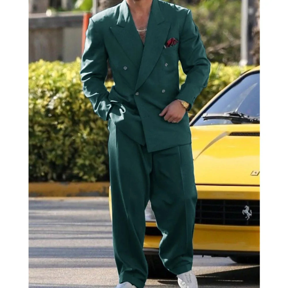 Man Formal Suits for Men Suit Set Wedding Luxury  Fashion Suit Dress  2 Piece Modern Men's Suits