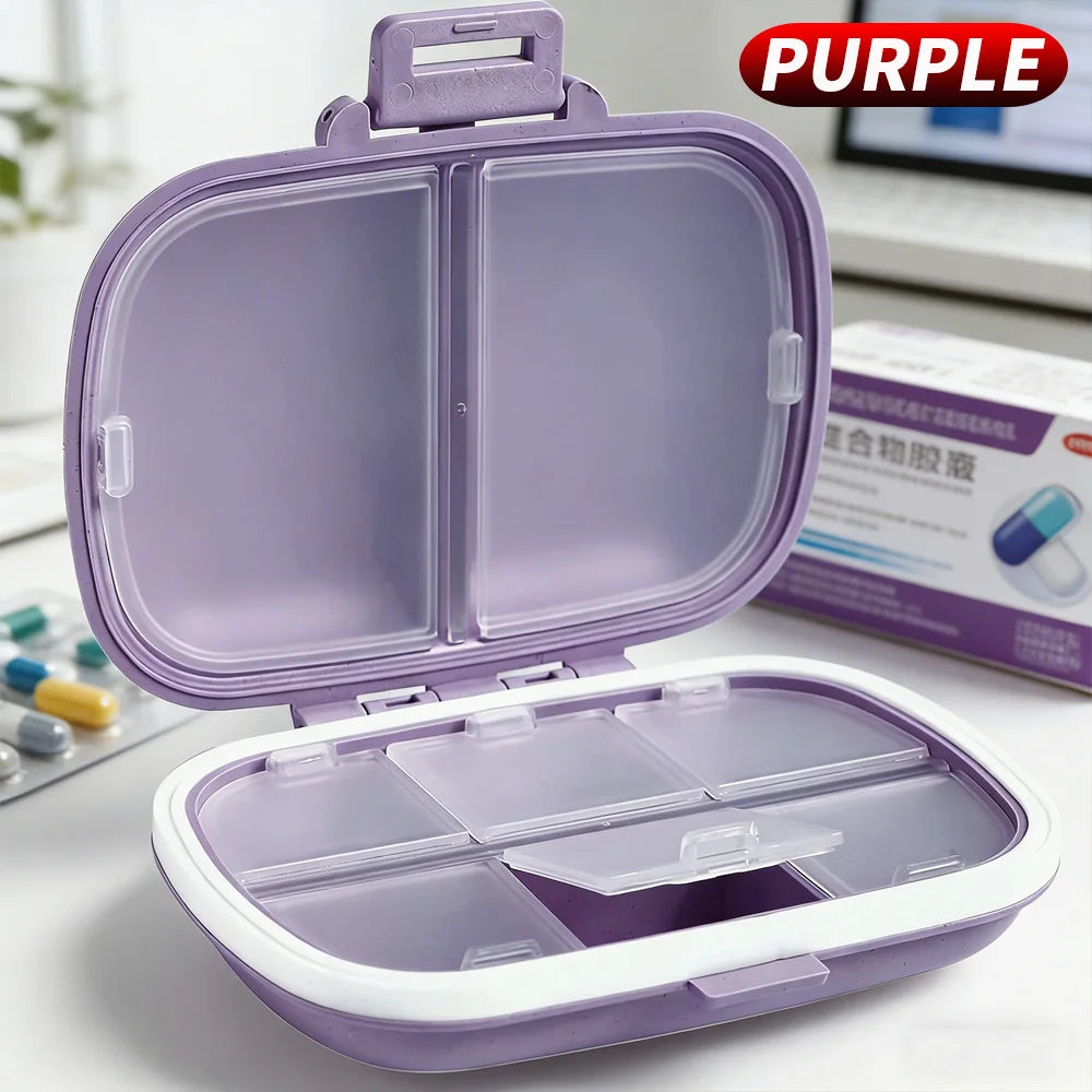 Multifunctional Portable Pill Box Weekly Medicine Organizer for Home Office Travel
