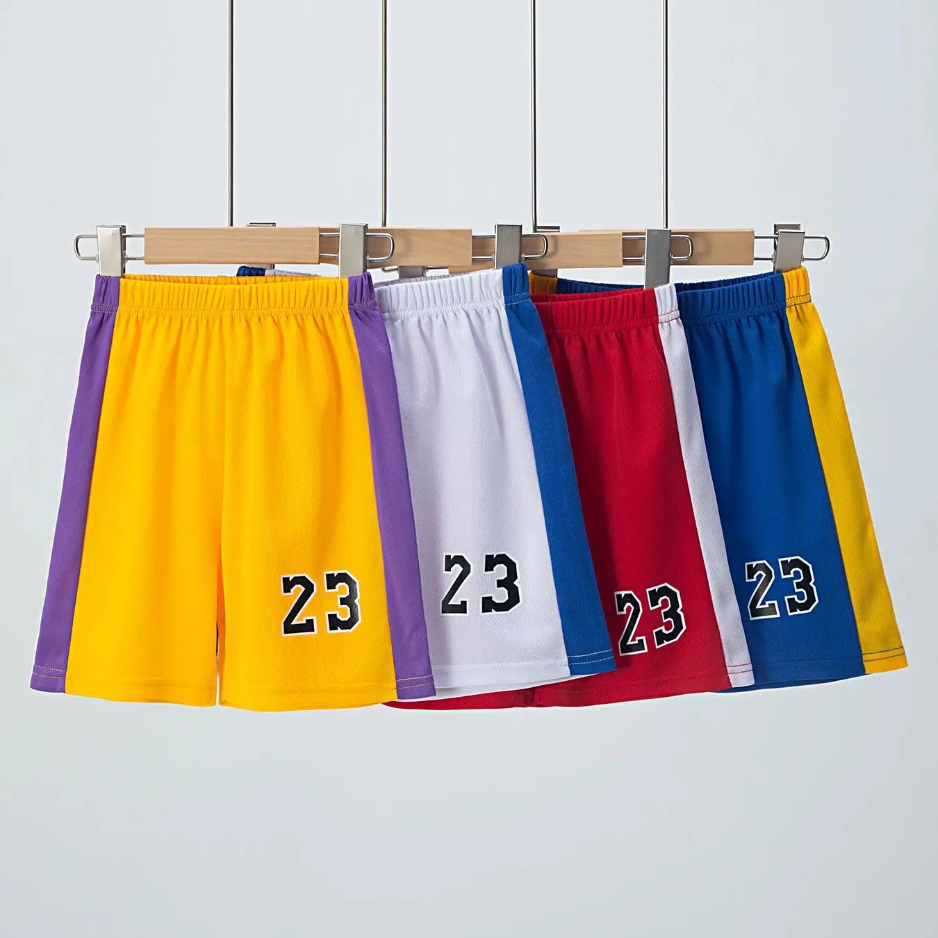 6/2 Pcs Children's Summer Quick-drying Exercise 23 Suit Boys Basketball Football Running Vest Joker Comfortable Shorts Students