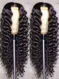 40 42 Inch HD Loose Deep Wave 13x6 Lace Front Human Hair Wigs Brazilian Curly Water Wavy 13x4 Lace Frontal Wigs For Women 250%