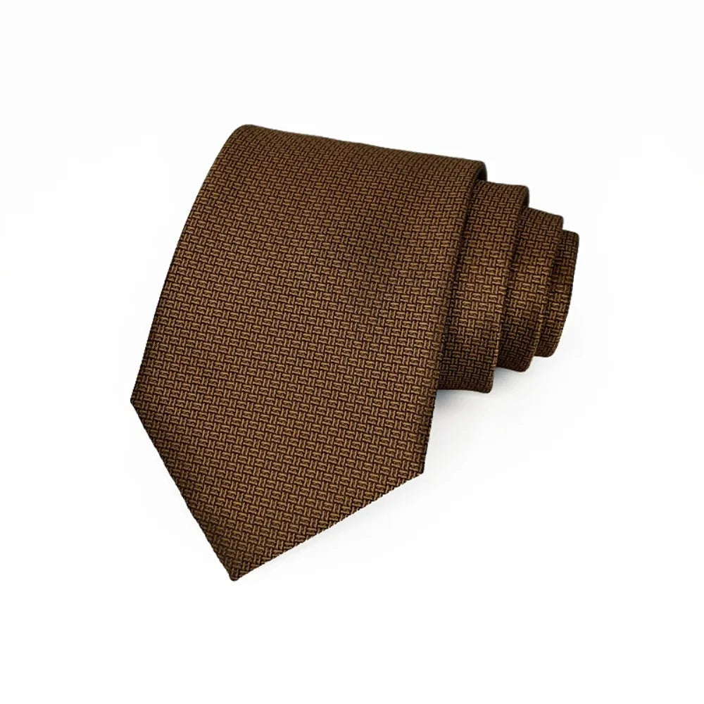8cm Width Striped Neck Ties Solid Color Trendy Gentlemen Mens Necktie Black Gray Elegant Men's Wedding Tie Clothing Accessories