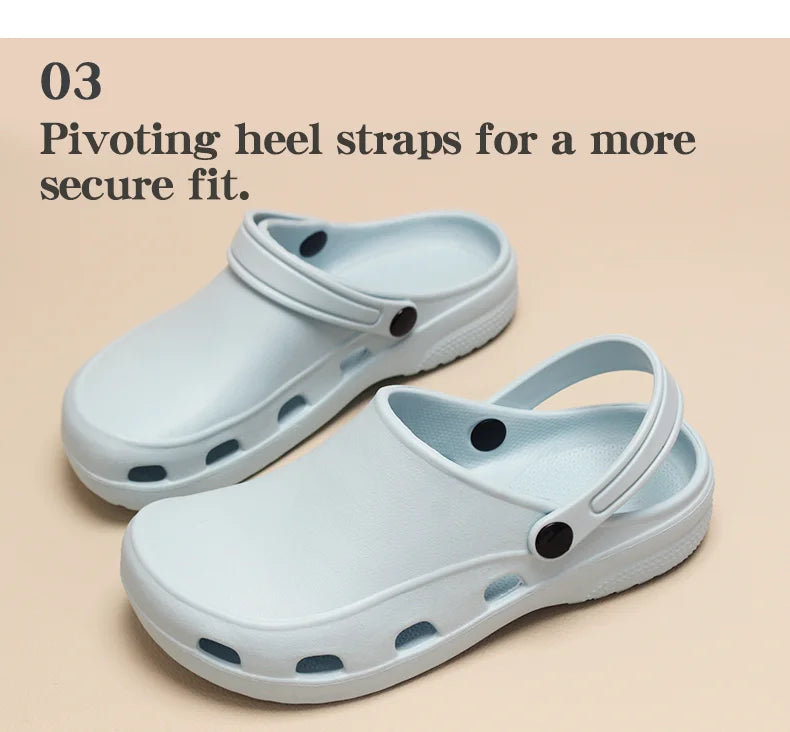 Professional Scrubs Clogs Ultra Light Nurse Work Shoes Anti Slip Pediatric Slippers Breathable Dentist Nursing Shoes 5X03-04