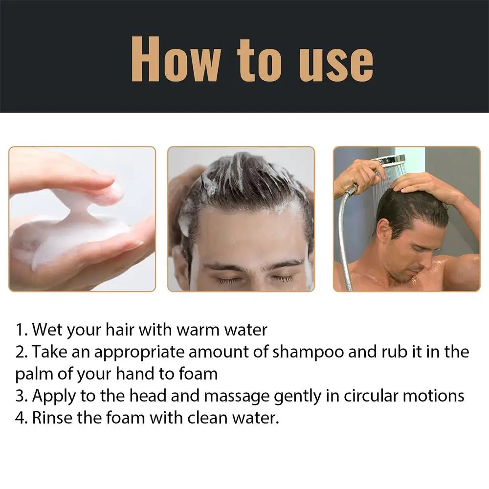 2PCS Anti Baldness Shampoo Thickening Shampoo Root Activator Shampoo Nourish Hair Regrowth Shampoo For Thinning Hair & Hair Loss