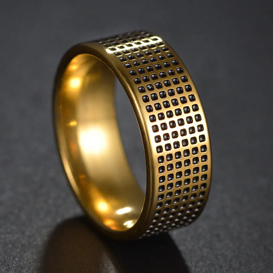 316L Stainless Steel High Quality Ring Simple Matte Fashion Men Wedding Rings Finger Engagement Gift For Women Jewelry