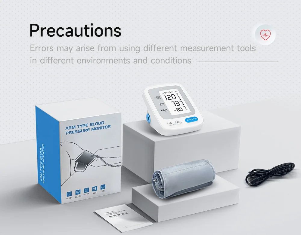 Yongrow Portable Digital Upper Arm Blood Pressure Monitor Measurement Tool Tonometer Sphygmomanometer baumanometro digitlal