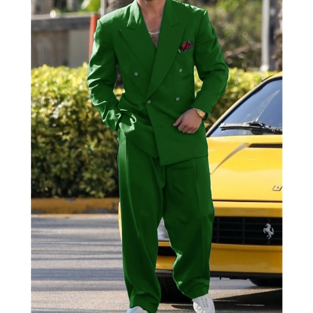 Man Formal Suits for Men Suit Set Wedding Luxury  Fashion Suit Dress  2 Piece Modern Men's Suits