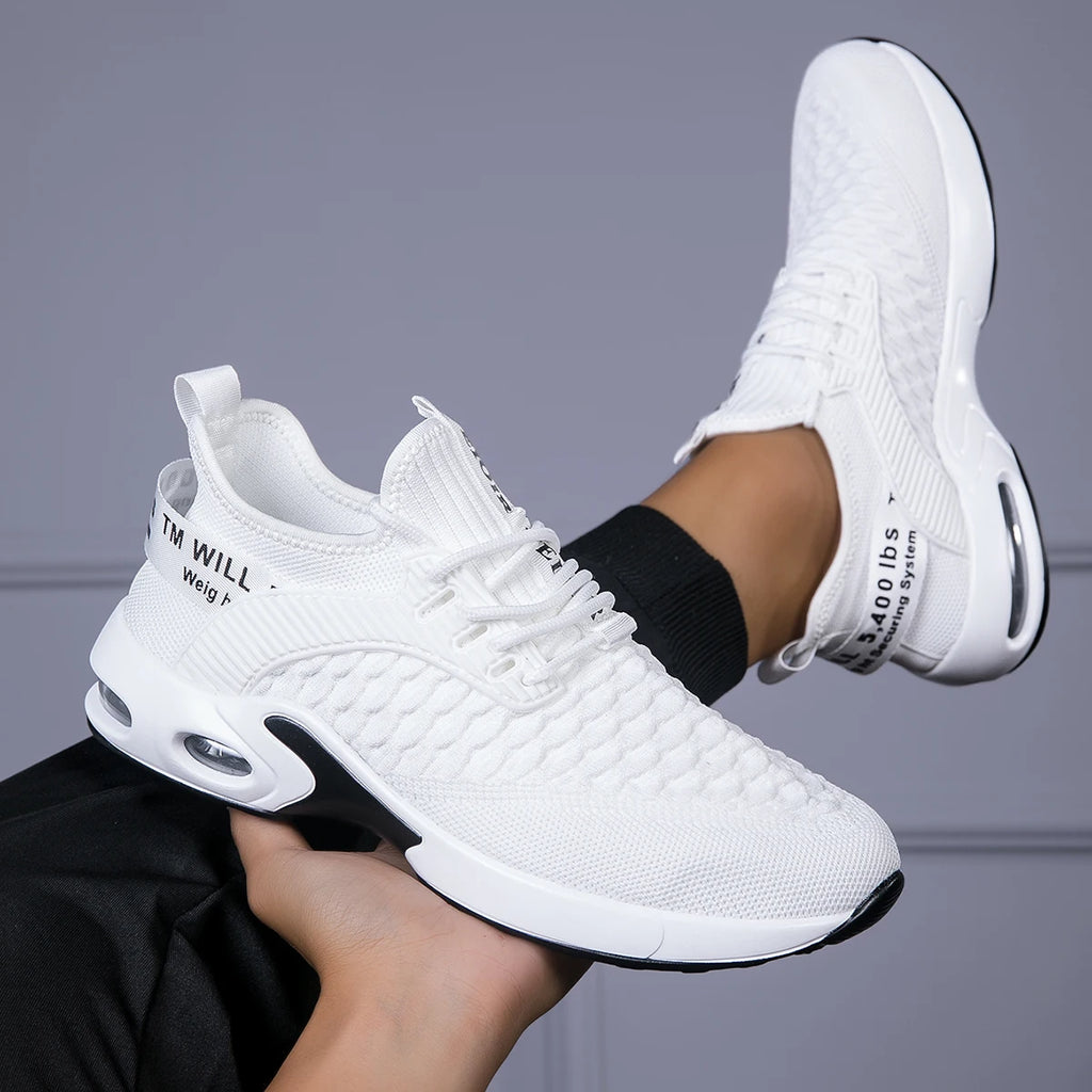New Men's Sneakers Thick Sole Comfortable Casual Shoes Lightweight Breathable Fashion Running Shoes Luxury Male Tenis Masculino