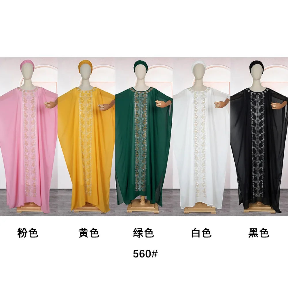 Abayas For Women Dubai Luxury 2025 African Muslim Fashion Dress Caftan Marocain Evening Party Dresses Boubou Robe Djellaba Femme