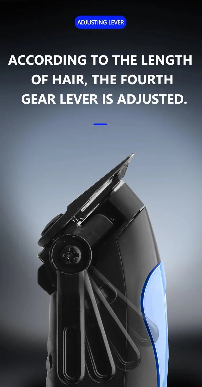 Kemei Professional Barber Hair Clippers Rechargeable Cordless Powerful Trimmer Men Electric Hair Cutting Machine Grooming Kit