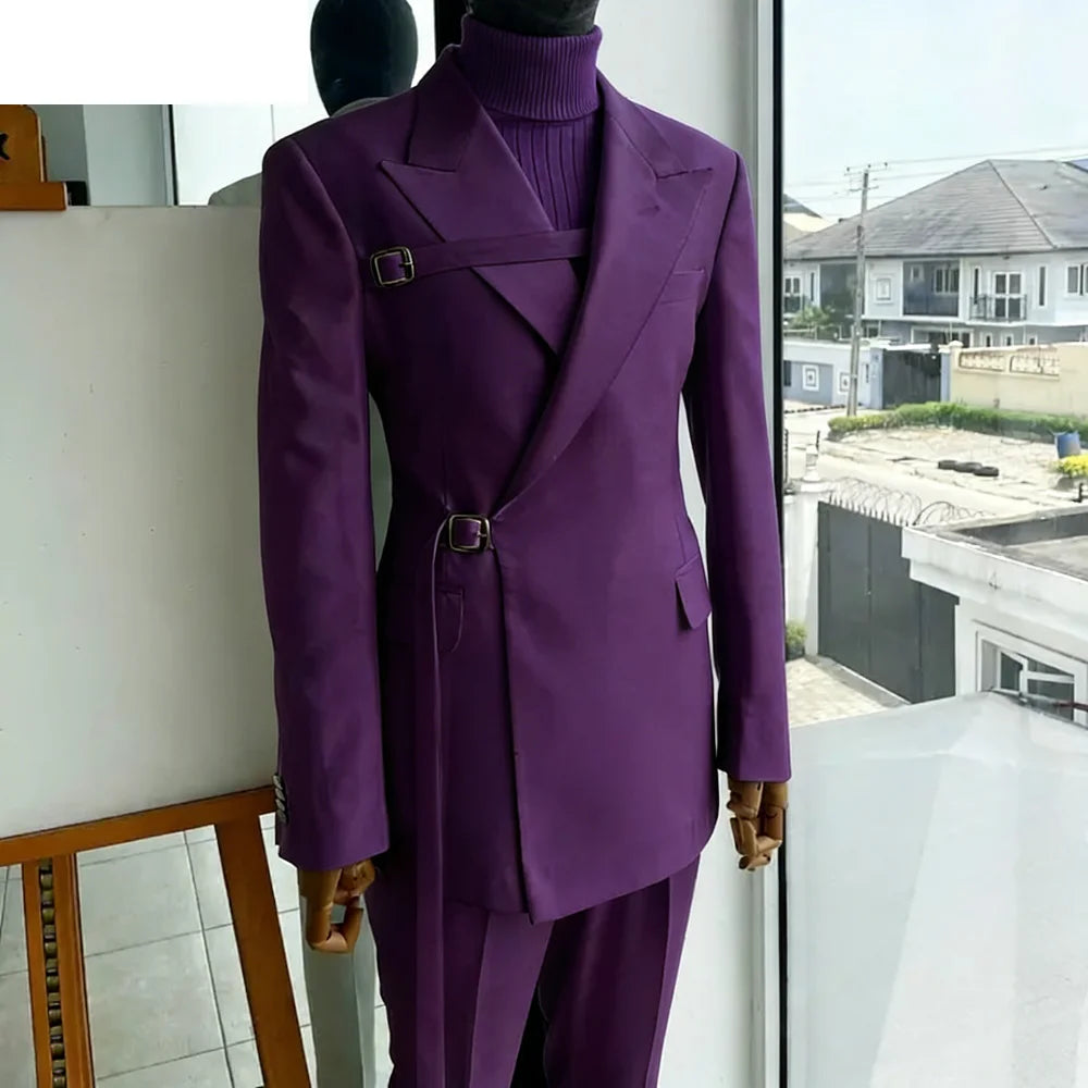 Men's Wedding Tuxedo Suits Blazers Formal Smoking Attire Elegant Homme Moda Traje Do Noivo New in