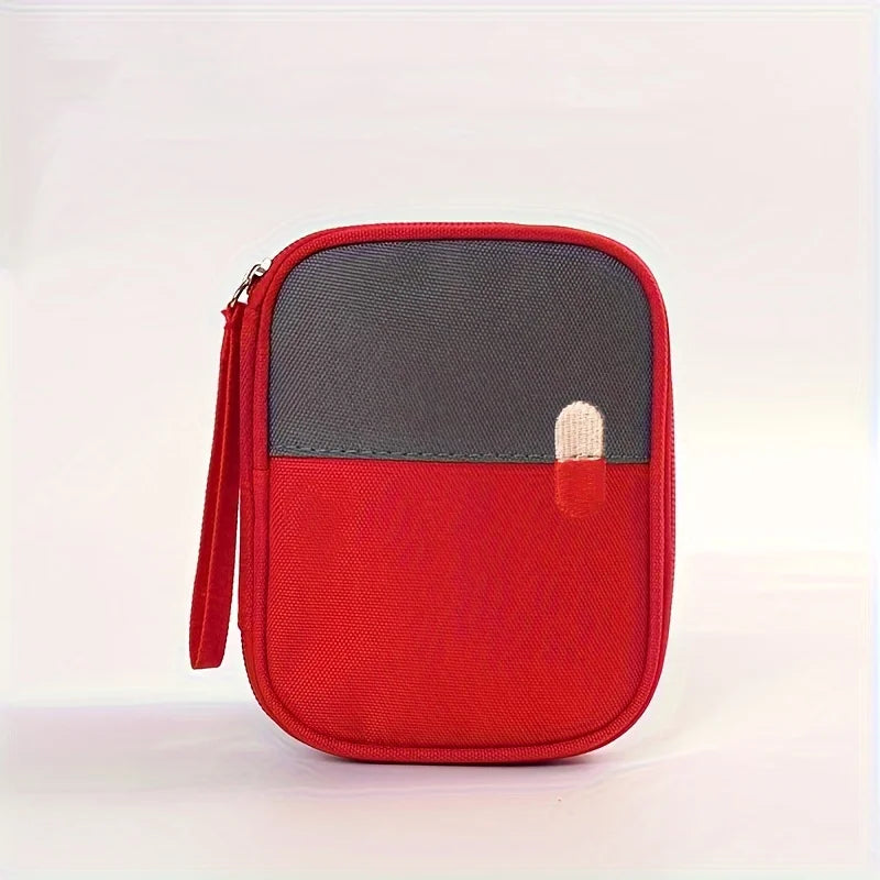 Mini Medicine Organizer Bag Outdoor First Aid Kit Portable Travel Storage Sack Emergency Medical Case Accessories Supplies