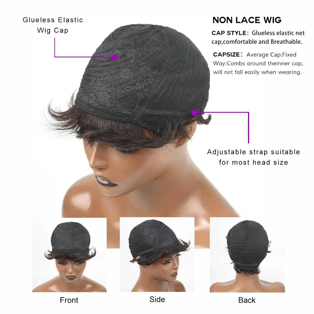 250% Bouncy Curly Bob Human Hair Wigs Loose Bouncy Rose Curly Wigs With Bangs Brazilian Remy Hair Machine Made Wig for Women