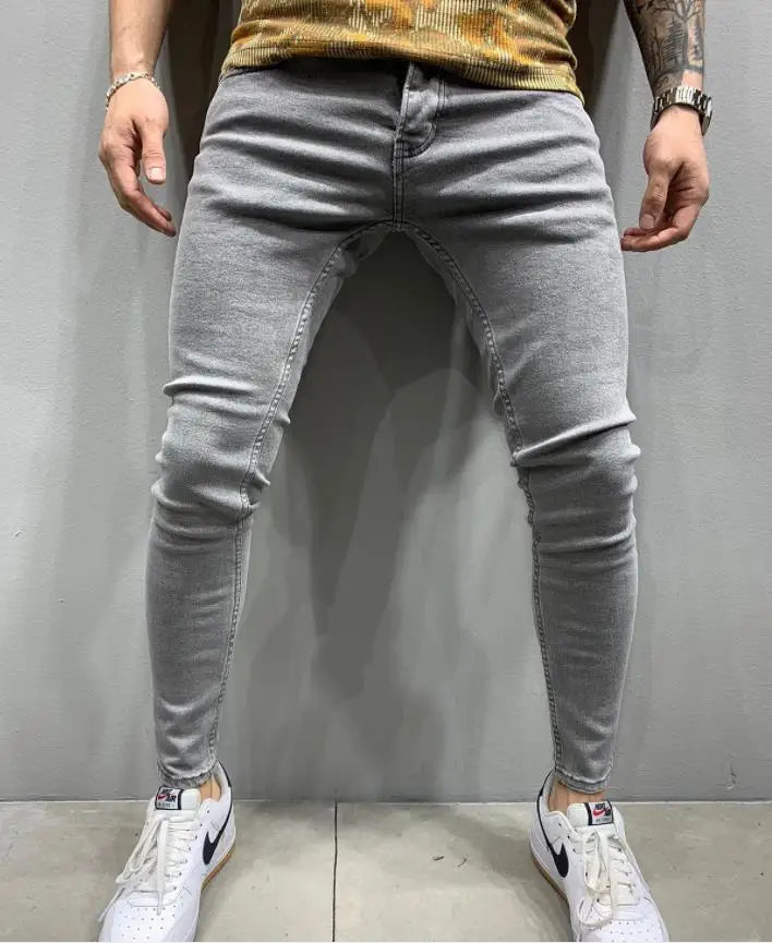 Men Pants Fashion Men Casual Pants Stretch Jeans Skinny Work Trousers Male Vintage Wash Plus Size Jean Slim Fit for Men Clothing