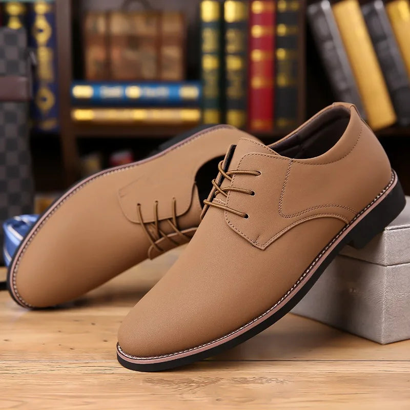Men's Shoes Fashion Casual Leather Shoe Lace Up Oxford Shoe Business Dress Shoes Luxury Wedding Party Shoes for Men Large Size48
