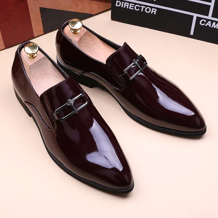 Men's Business Shoes Summer Light Soft Leather Shoes Loafers Slip on Comfortable Dress Shoes for Men Casual Boat Driving Shoe