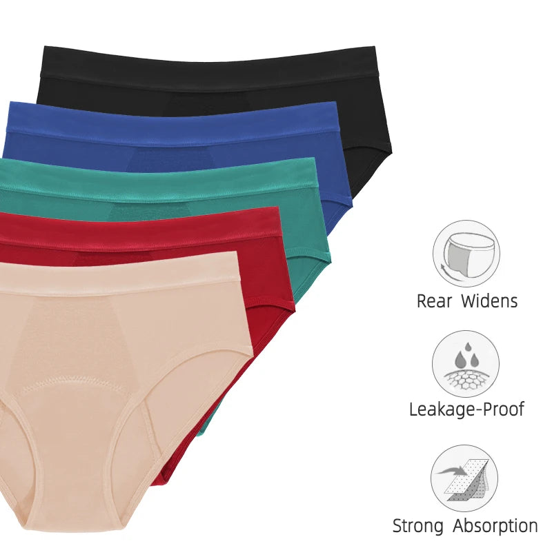 Period Underwear Heavy Flow Women 30ML Absorbent Leak Proof Panty Postpartum Pants Menstrual Panties Briefs