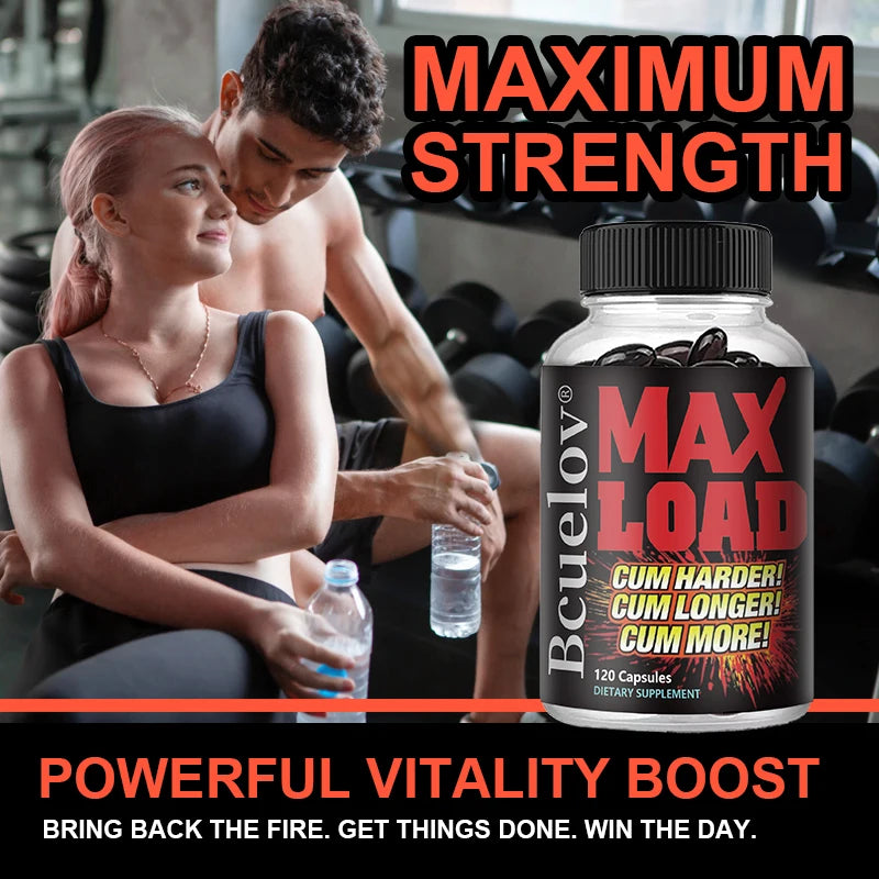 Men's Energy Supplement - Daily Energy Supplement, Supports Muscle Mass, Energy and Vitality,Non-GMO