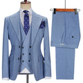 New Men Suits Set Tuxedos Wedding Dress Casual Blazer Jacket Vest Pants Tailor-Made Clothes Costume Homme
