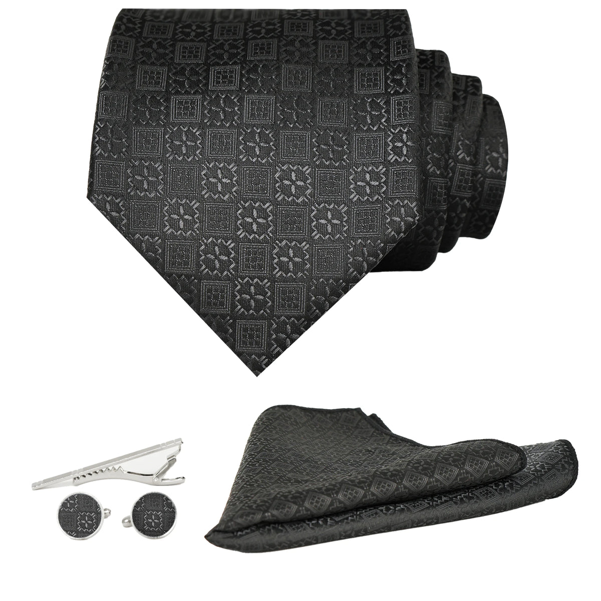 Men's 8cm Classic Silk Tie Weaving Flower Paisley Jacquard Stripe Tie Formal Wedding Party Business
