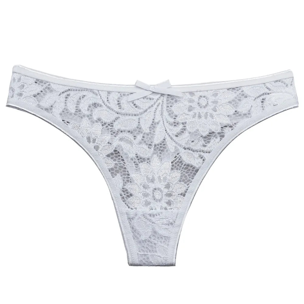 5 PCS/Set Sexy Lace Thongs Low Waist Underwear Women G-string Underpants Lady Bikini Panties Female Sexy Lingerie M-XL