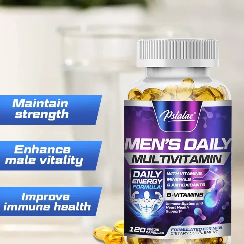 Men's Multivitamin Supplement-Daily Multivitamins and Nutrients To Support A Healthy,Active Lifestyle,Energy,Heart,Brain Health