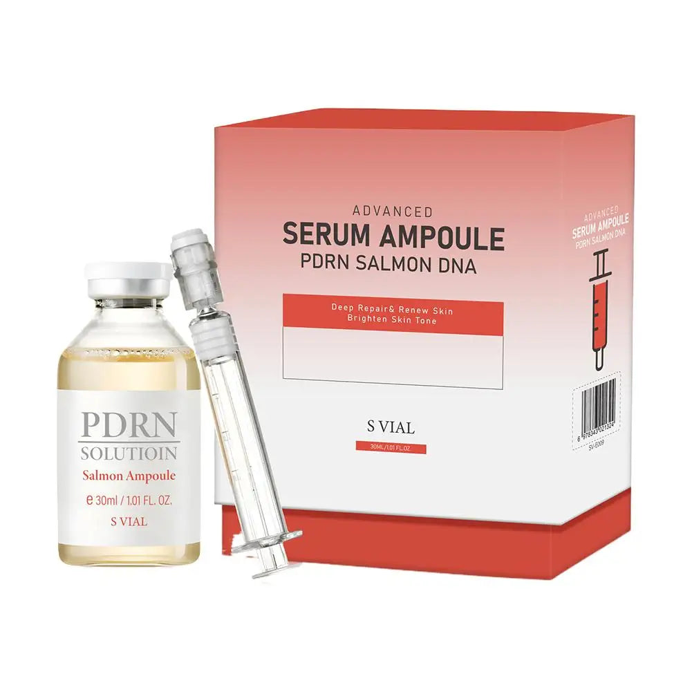 Facial Essence Firming Cream Salmon Ampoule Serum Anti-Wrinkle Fade Lines Deep Repair Strengthen Skin Barrier Renew Skin