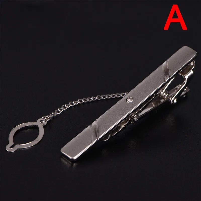 New Tie Clip Fashion Style Necktie Men Metal Simple Bar Clasp Practical Bowtie Clasp Tie Pin for Mens Gift Accessories