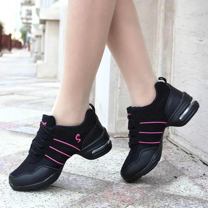 Dancing Shoes For Women Sports Feature Modern Jazz Dance Shoes Soft Outsole Breath Dance Shoes Female Waltz Sneakers Wholesale