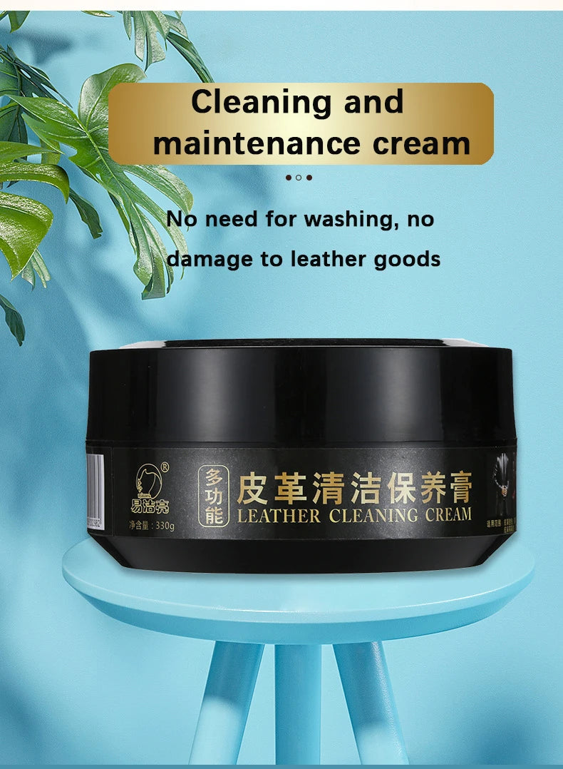 Cleaning Cream Easy to Clean Multi-functional Leather Cleaning and Maintenance Cream Leather Sofa Bag Care Cream