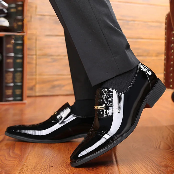 Oxford Shoes Men's Luxury Wedding Shoe Pointed Toe Dress Shoes for Men Classic Business Men Leather Shoes