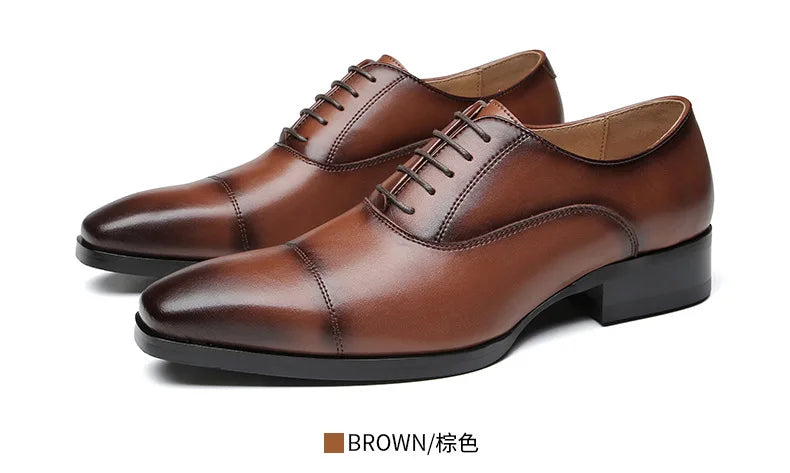 Quality Mens Dress Shoes Black Formal Social Shoes Male Business Wedding Derby for Man Luxury Oxford Loafers Zapatos De Hombre