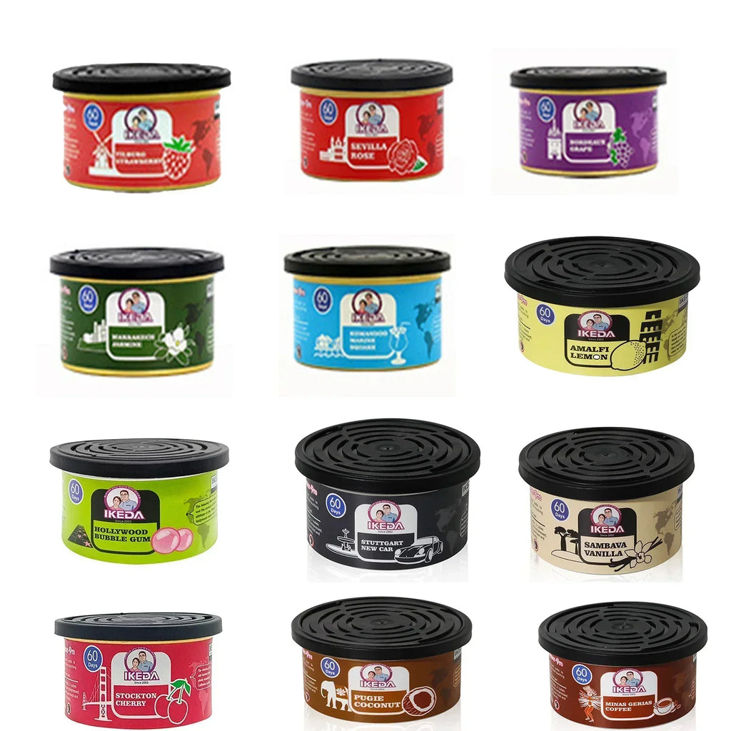 Car Air Fresheners: Lemon Scent | Organic Cans | Odor Eliminator Essential | Long-Lasting | Strong Fragrance | For Home Closet