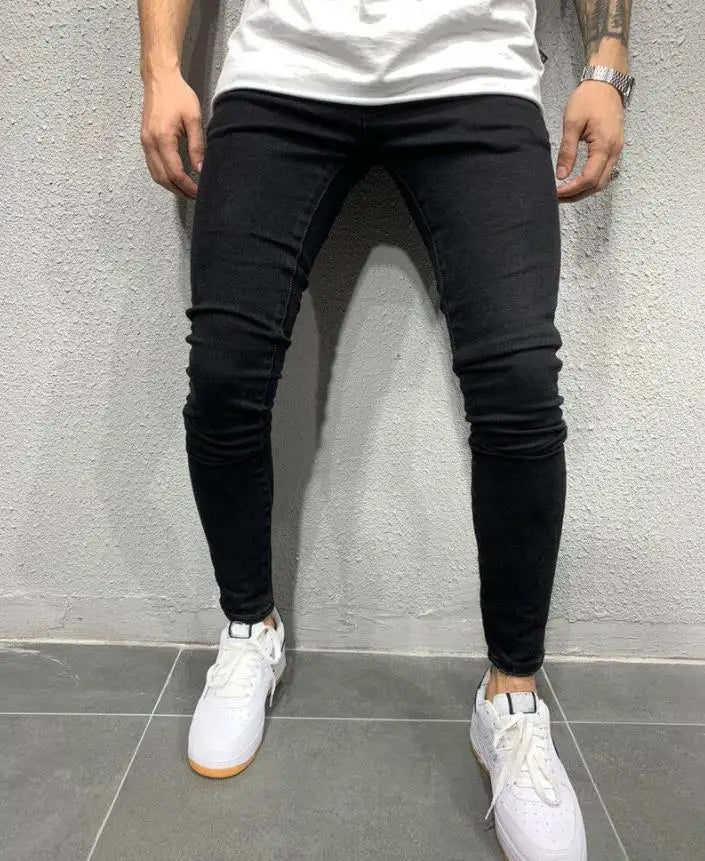 Men Pants Fashion Men Casual Pants Stretch Jeans Skinny Work Trousers Male Vintage Wash Plus Size Jean Slim Fit for Men Clothing