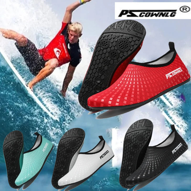 Quick Dry Water Shoes Rubber Sole Diving Shoes Unisex Beach Swimming Diving Socks Non-Slip Seaside Surfing Adult Kids Socks