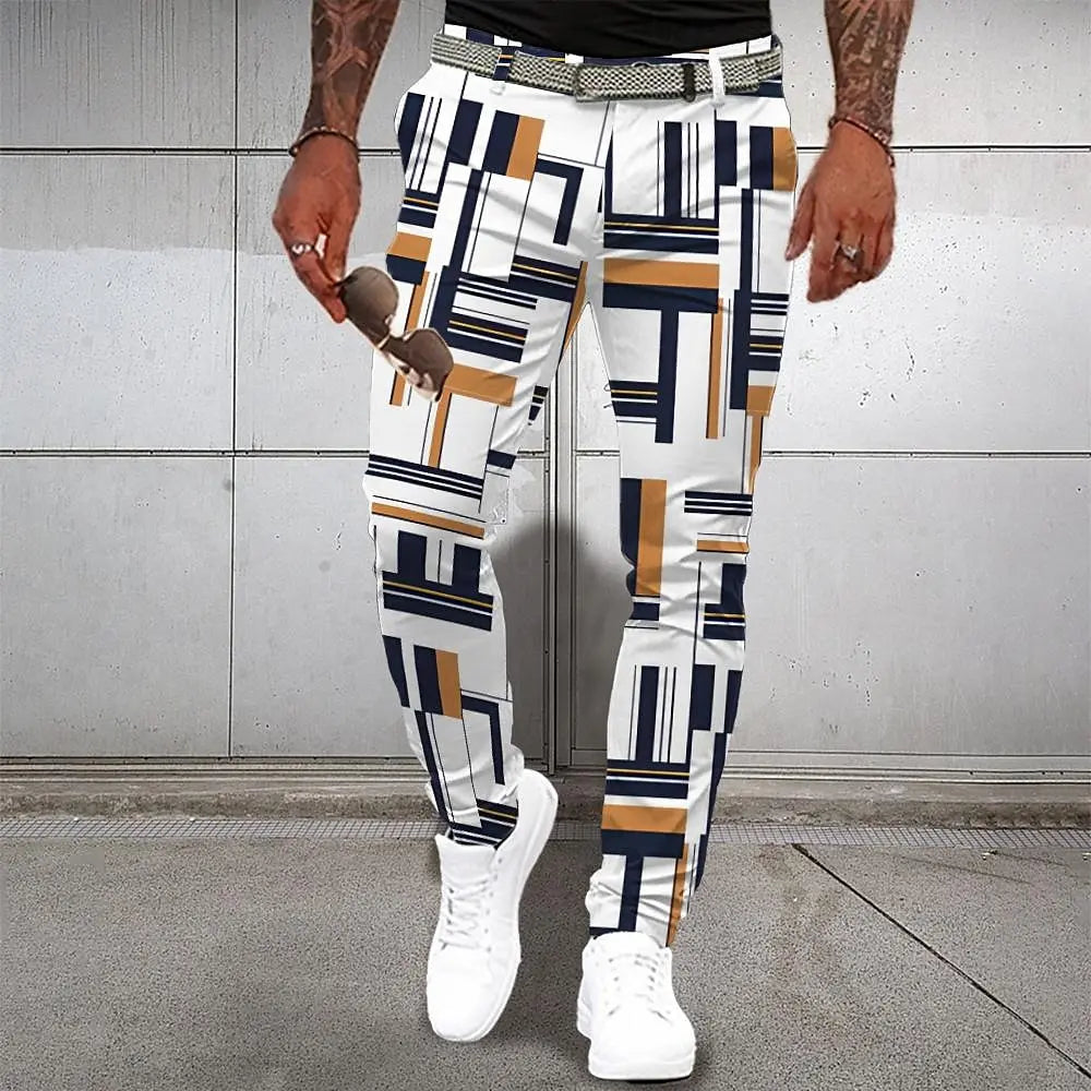 2025 men's fashionable casual pants adopt high-quality fabrics, diverse design styles and color combinations