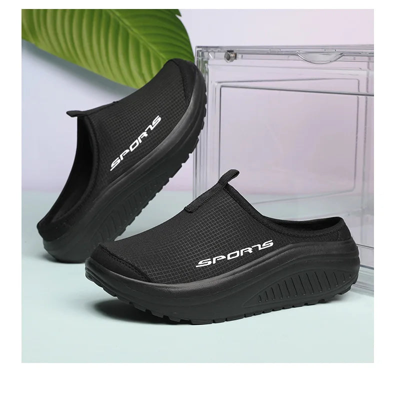 Men's and Women's Walking Shoes Lightweight and Comfortable Platform Wheels Slippers Cheap Breathable Casual Flat Shoes 2025