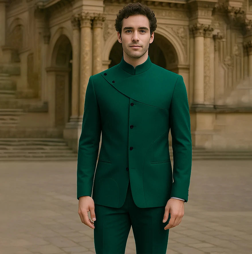 Charming Men's Suits Customized High Fashion Single-breasted Two Pieces (Jacket+Pants) Male Smart Casual Simple Straight Set